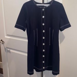 Veronica Beard size 10 navy blue tailored dress